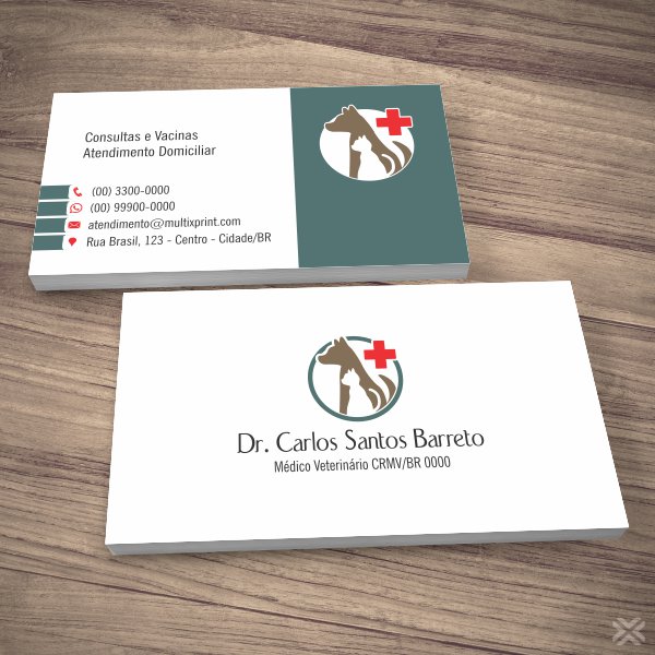 Cartão de Visita Veterinário 3032