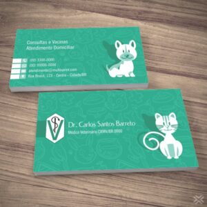 Cartão de Visita Veterinário 3043