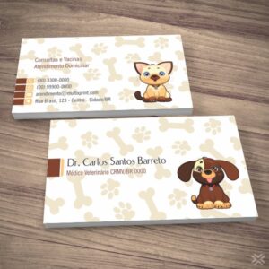 Cartão de Visita Veterinário 3060