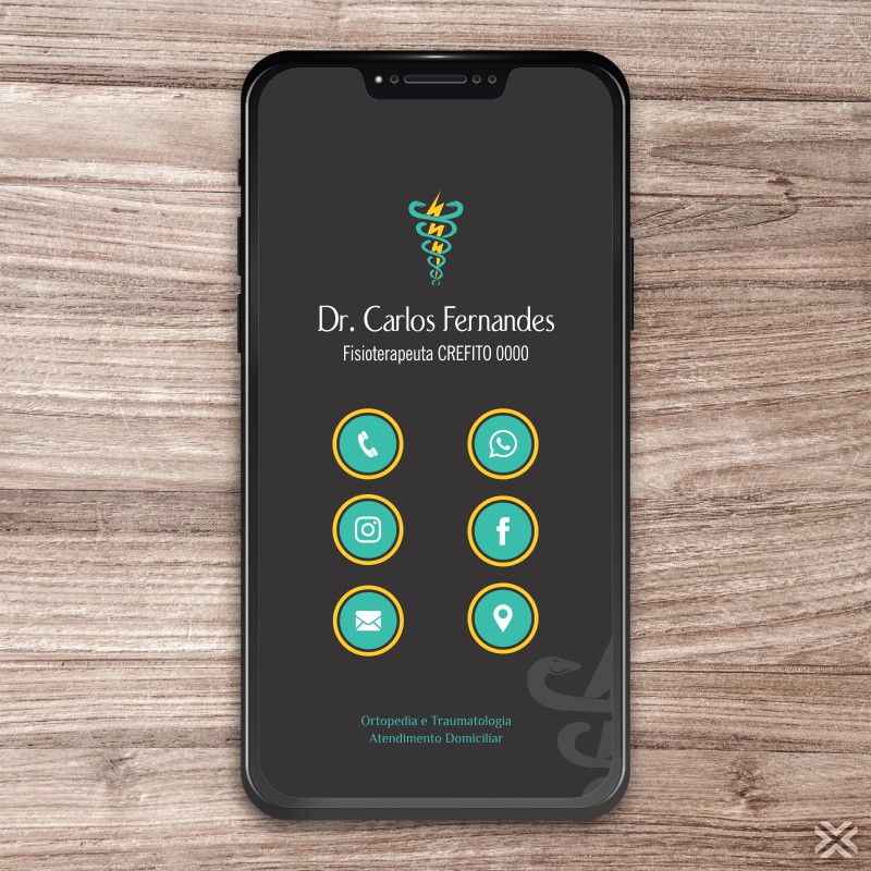 Cartão Digital Fisioterapeuta 0933