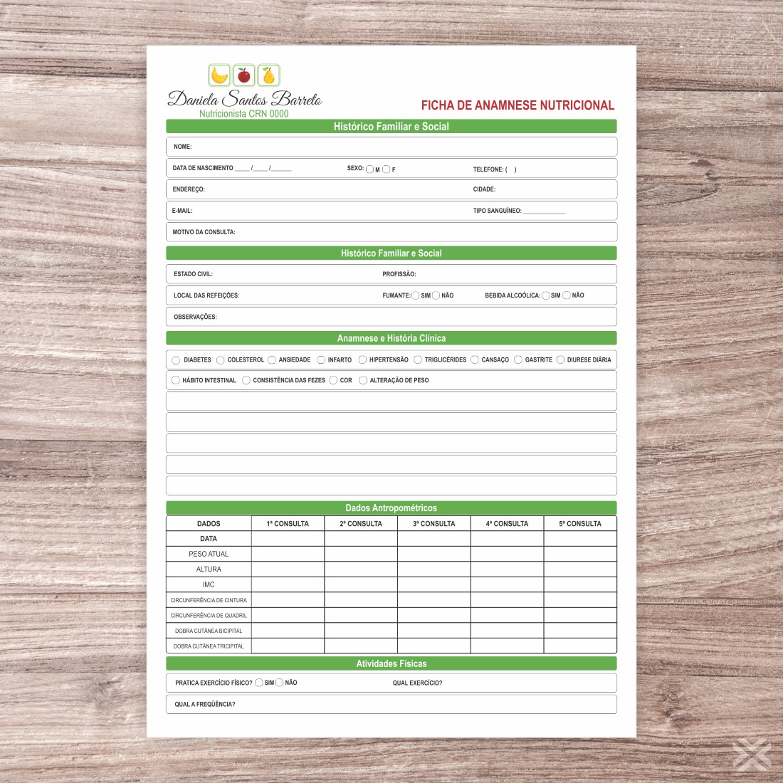Ficha Anamnese Nutricionista 24113 - Imagem 2