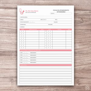 Ficha de Atendimento Veterinário 3025