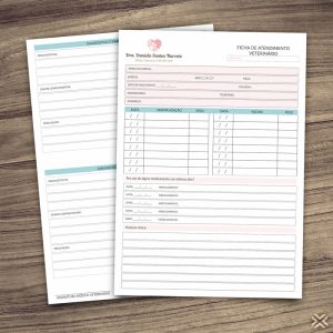 Ficha de Atendimento Veterinário 3086