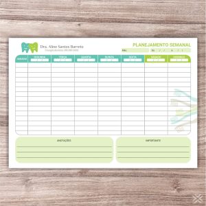 Planner Dentista 0656