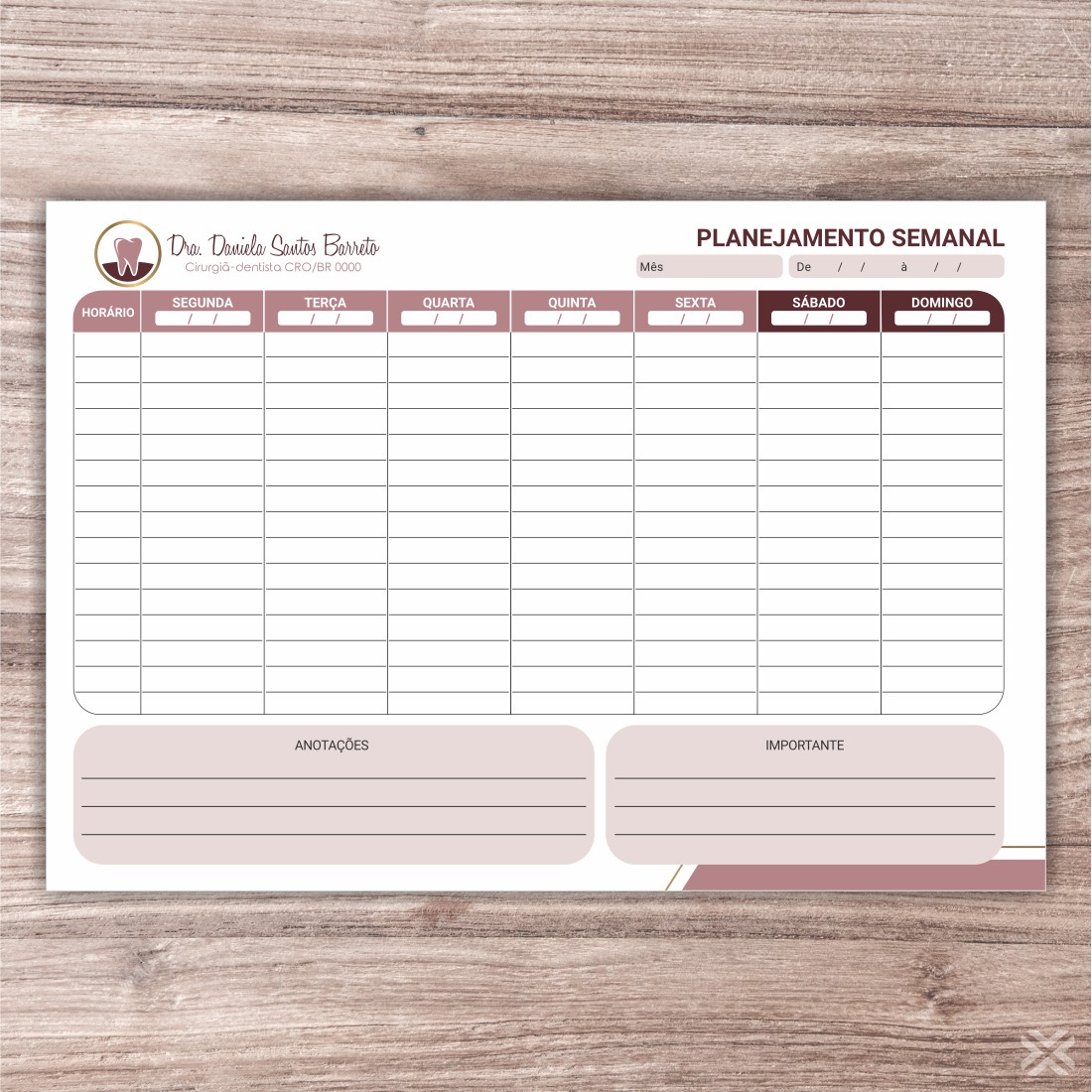 Planner Dentista 0680