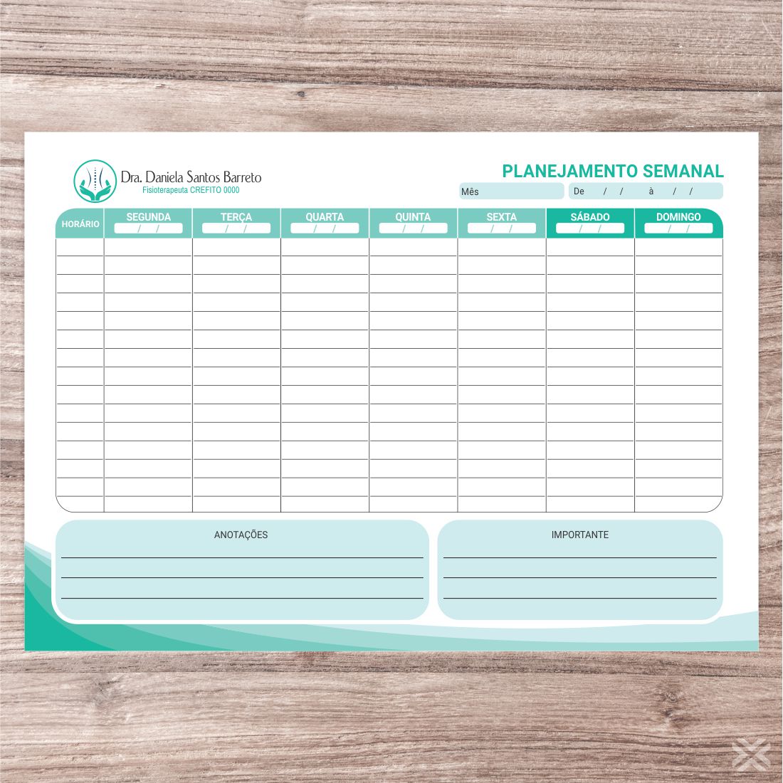 Planner Fisioterapeuta 0920