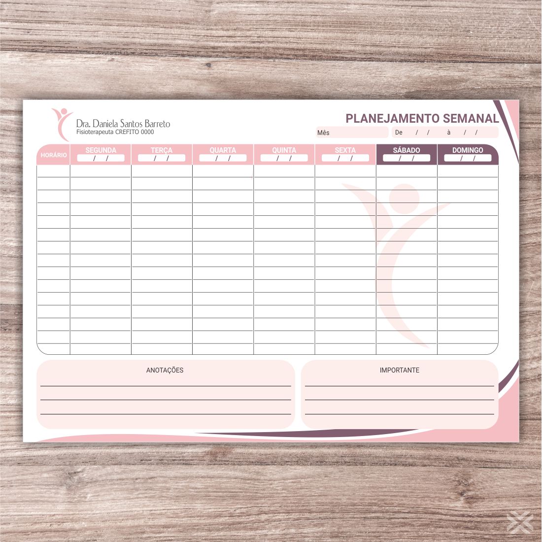 Planner Fisioterapeuta 0950