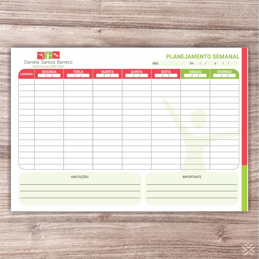Planner Nutricionista 2431