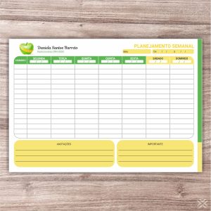 Planner Nutricionista 2459