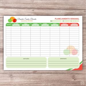 Planner Nutricionista 2477