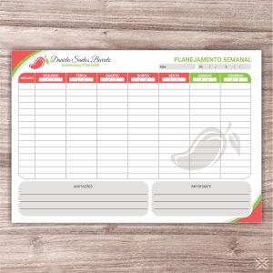 Planner Nutricionista 2480