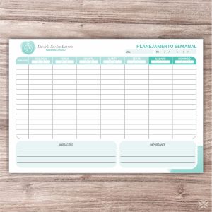 Planner Nutricionista 2498