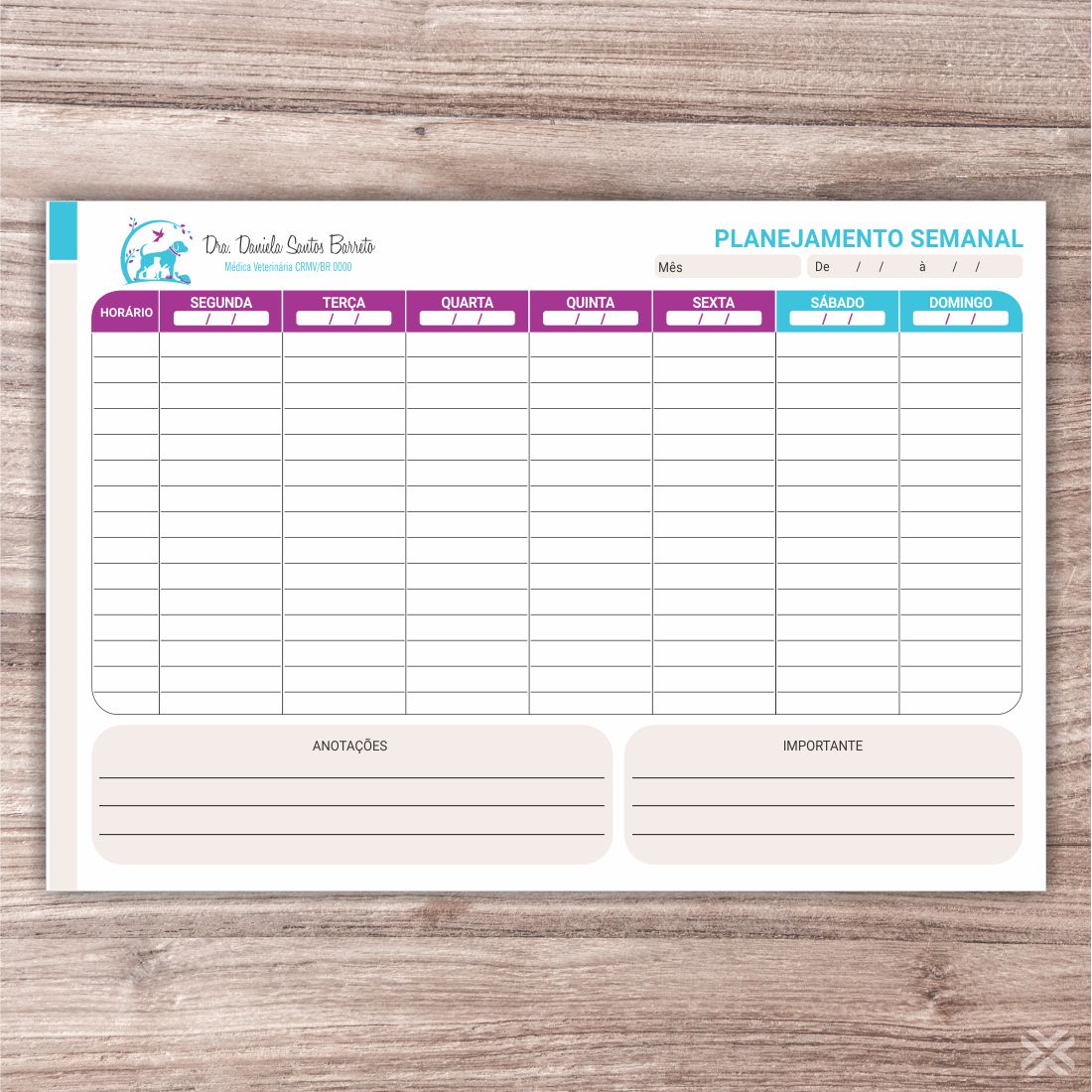 Planner Veterinário 3007