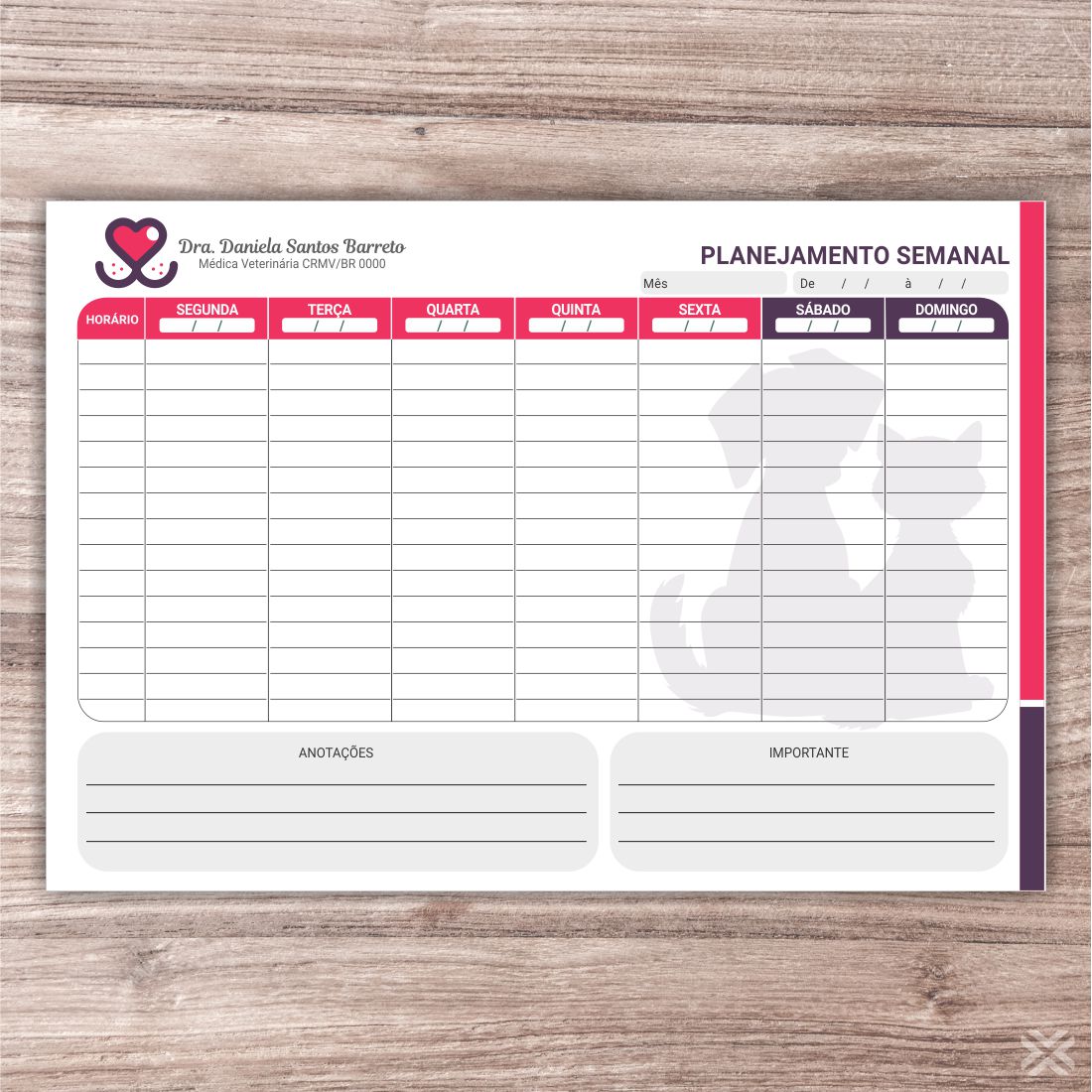 Planner Veterinário 3058
