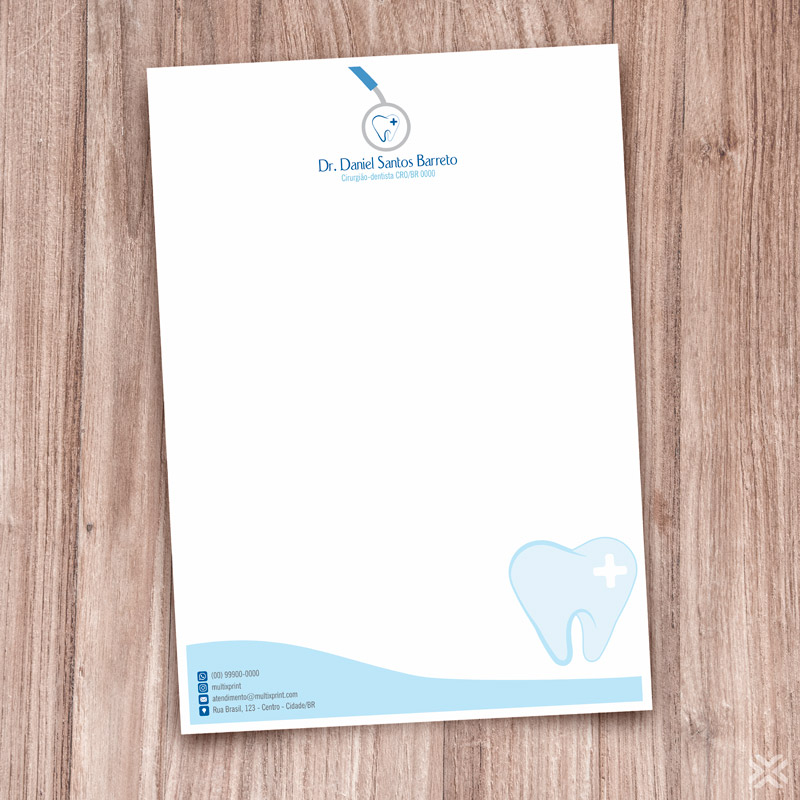 Timbrado A4 Dentista 0673