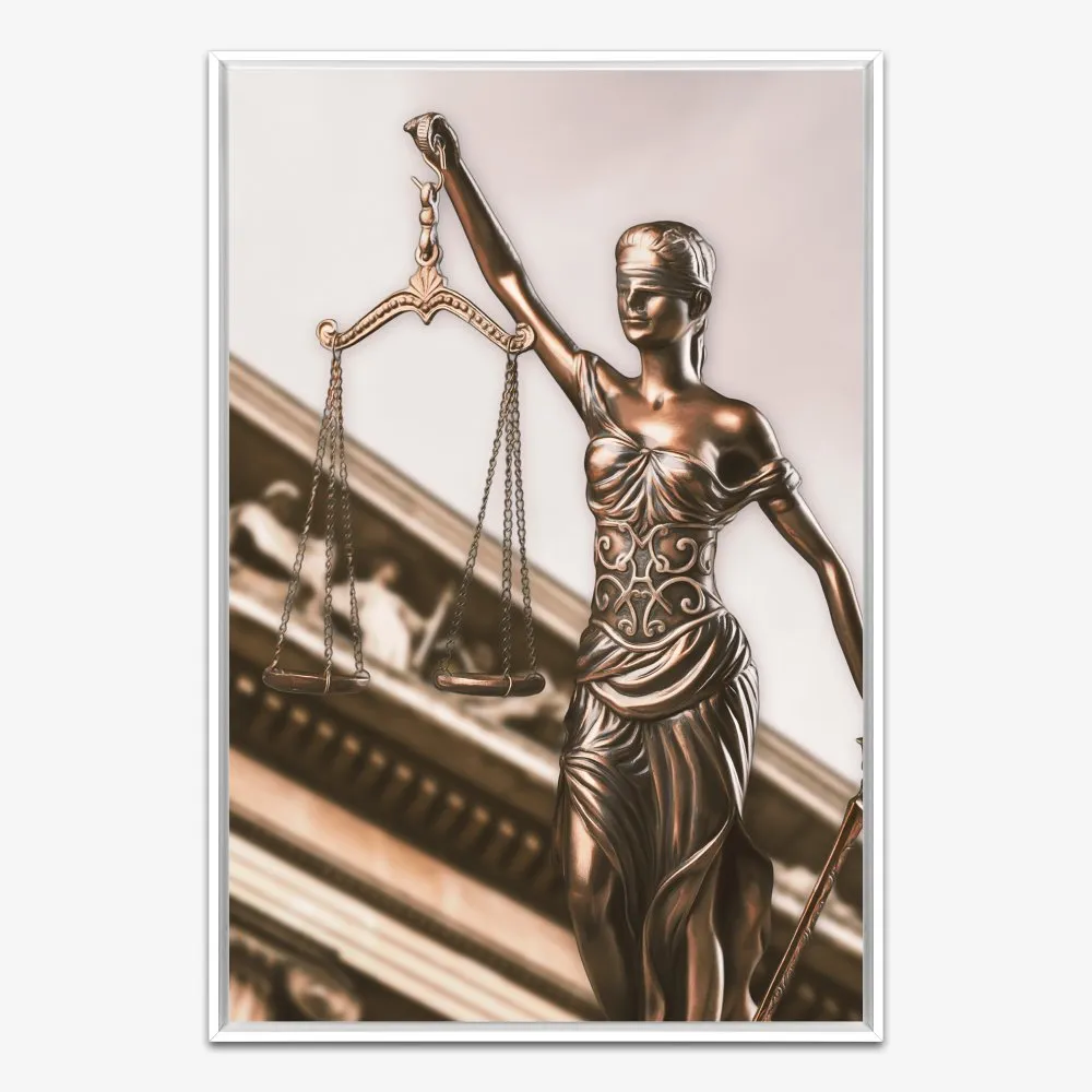 Quadro Advocacia Estátua Direito - Imagem 4