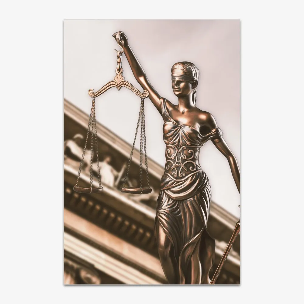 Quadro Advocacia Estátua Direito - Imagem 2