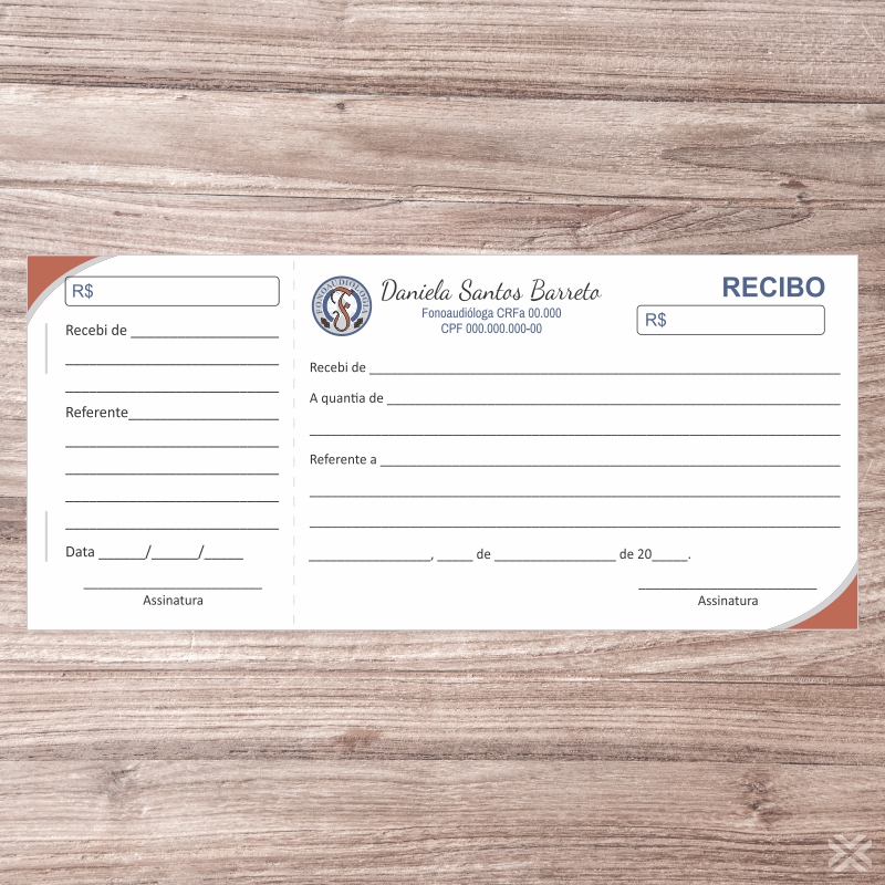 Recibo Fonoaudiólogo 6809 - Imagem 2