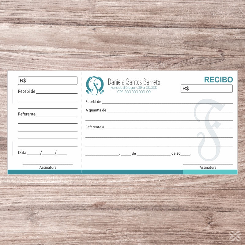 Recibo Fonoaudiólogo 6822 - Imagem 2