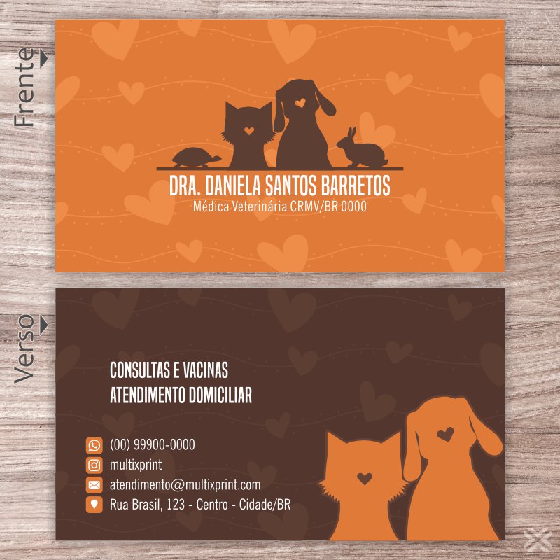 Cartão de Visita Veterinário 30109 - Imagem 2