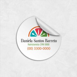 Etiquetas Adesivas Redondas 4,2x4,2cm