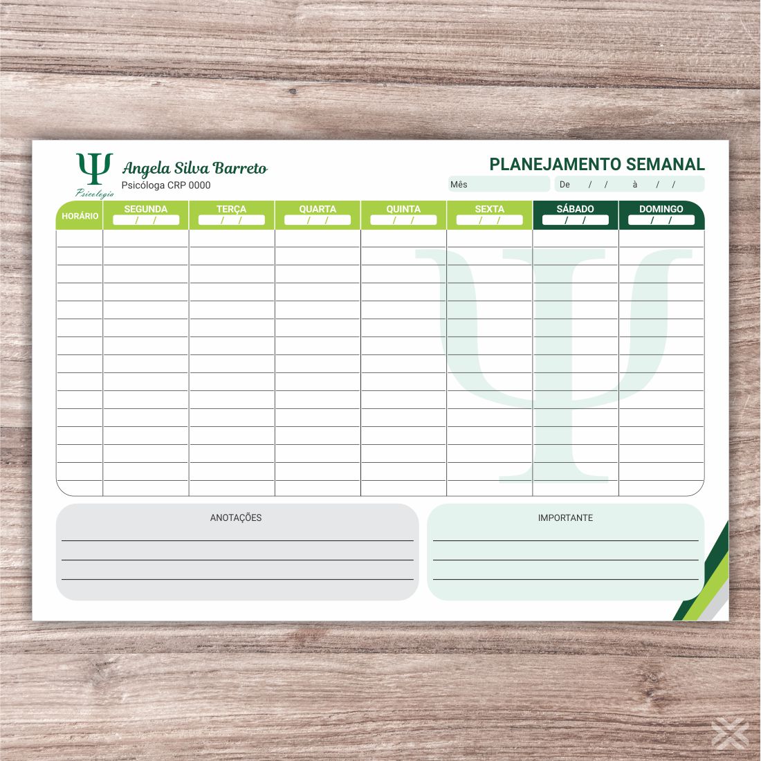 Planner Psicólogo 2709
