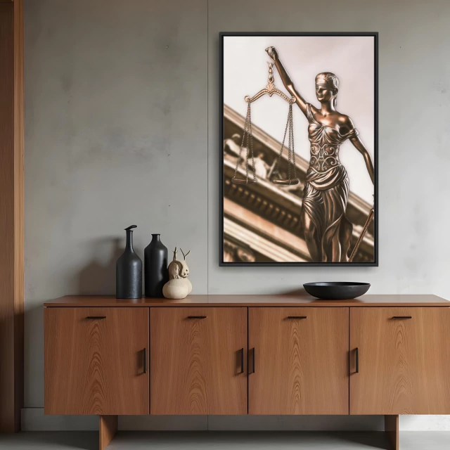 Quadro Advocacia Estátua Direito