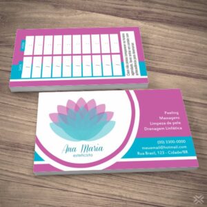 Cartão Agendamento Esteticista 0802