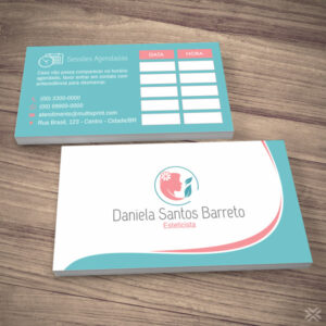 Cartão Agendamento Esteticista 0815