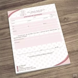 Atestado de Castração Veterinário 30142