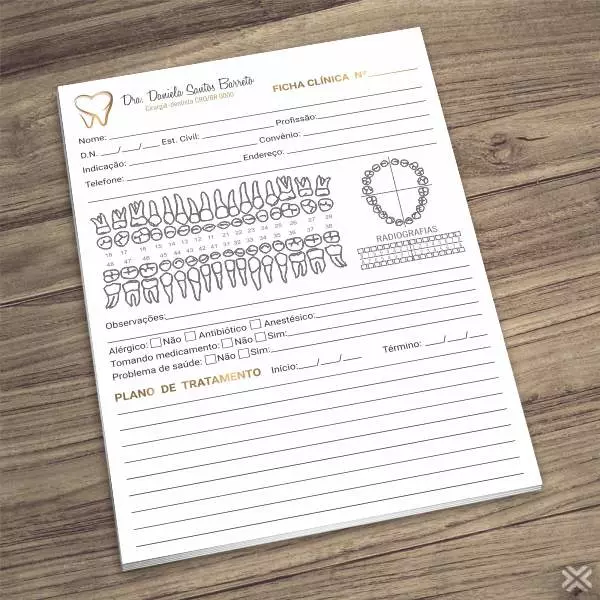 Ficha Clínica Dentista 0685