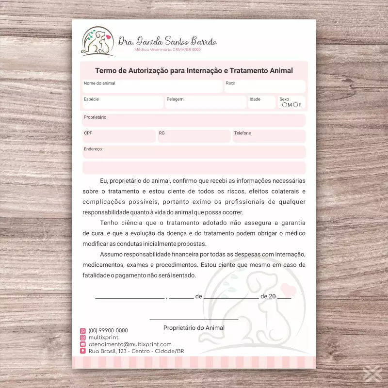 Termo Internação Veterinário 30139 - Imagem 2