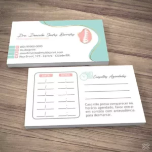 Cartão Agendamento Fisioterapeuta 09117