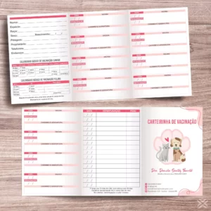Carteira Vacinação 30x15cm 6 Páginas 30141