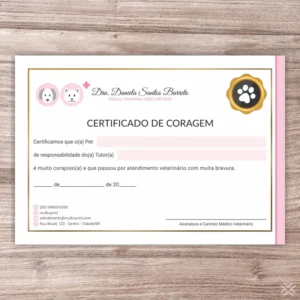 Certificado de Coragem Pet 30114