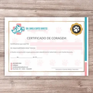 Certificado de Coragem Pet 30118