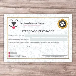 Certificado de Coragem Pet 3059