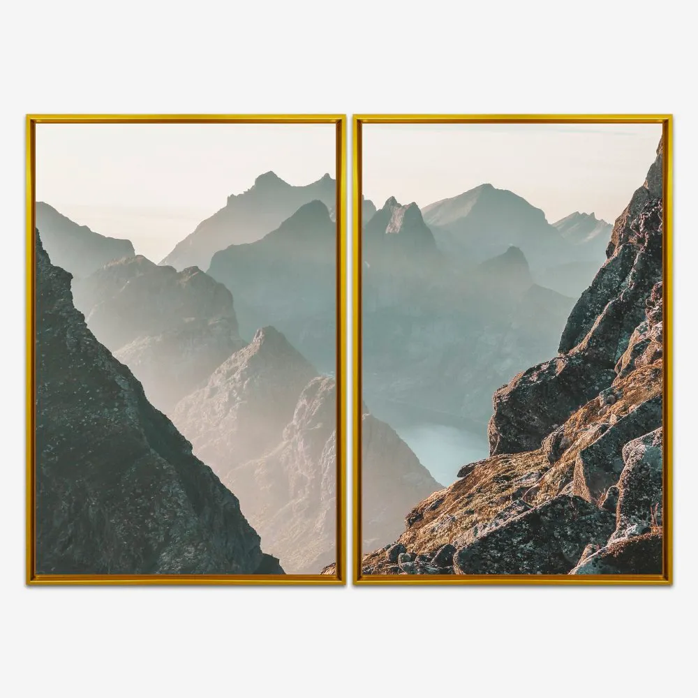 Quadro Montanhas Paisagem kit duas telas - Imagem 7
