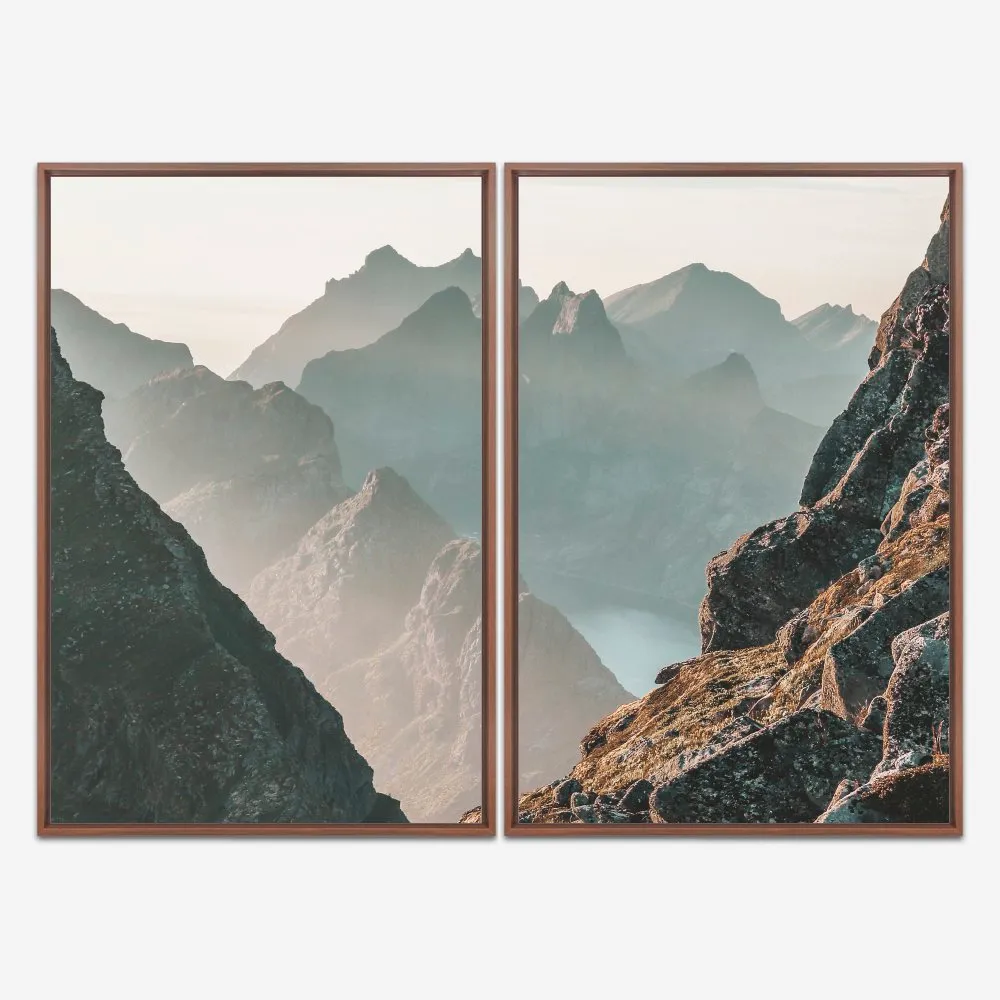 Quadro Montanhas Paisagem kit duas telas - Imagem 5