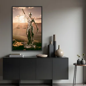Quadro Advogado Horizonte Estátua Direito