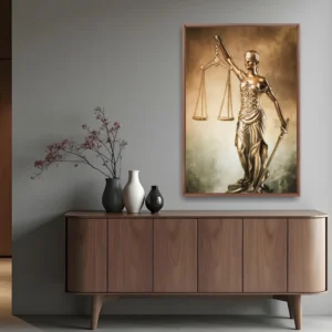 Quadro Advogado Justiça Estátua