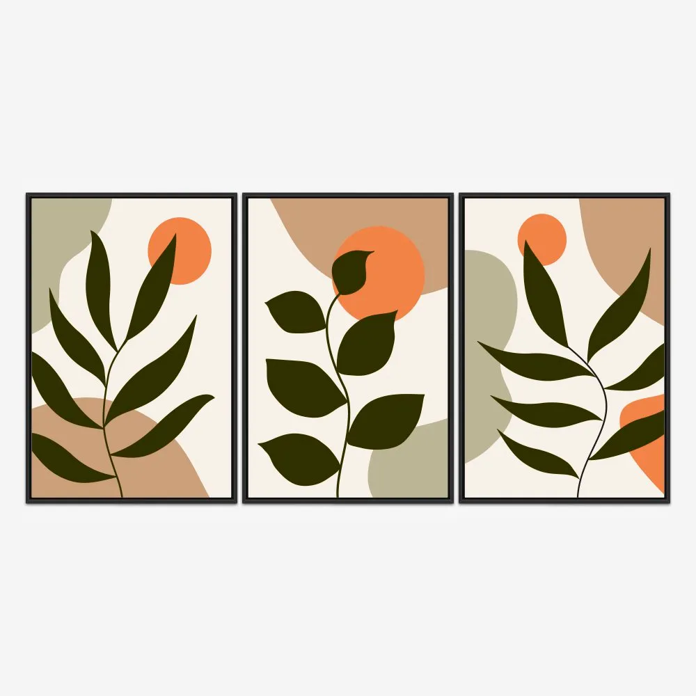 Quadro Orgânico Branches por Ale Gazola kit três telas - Imagem 3