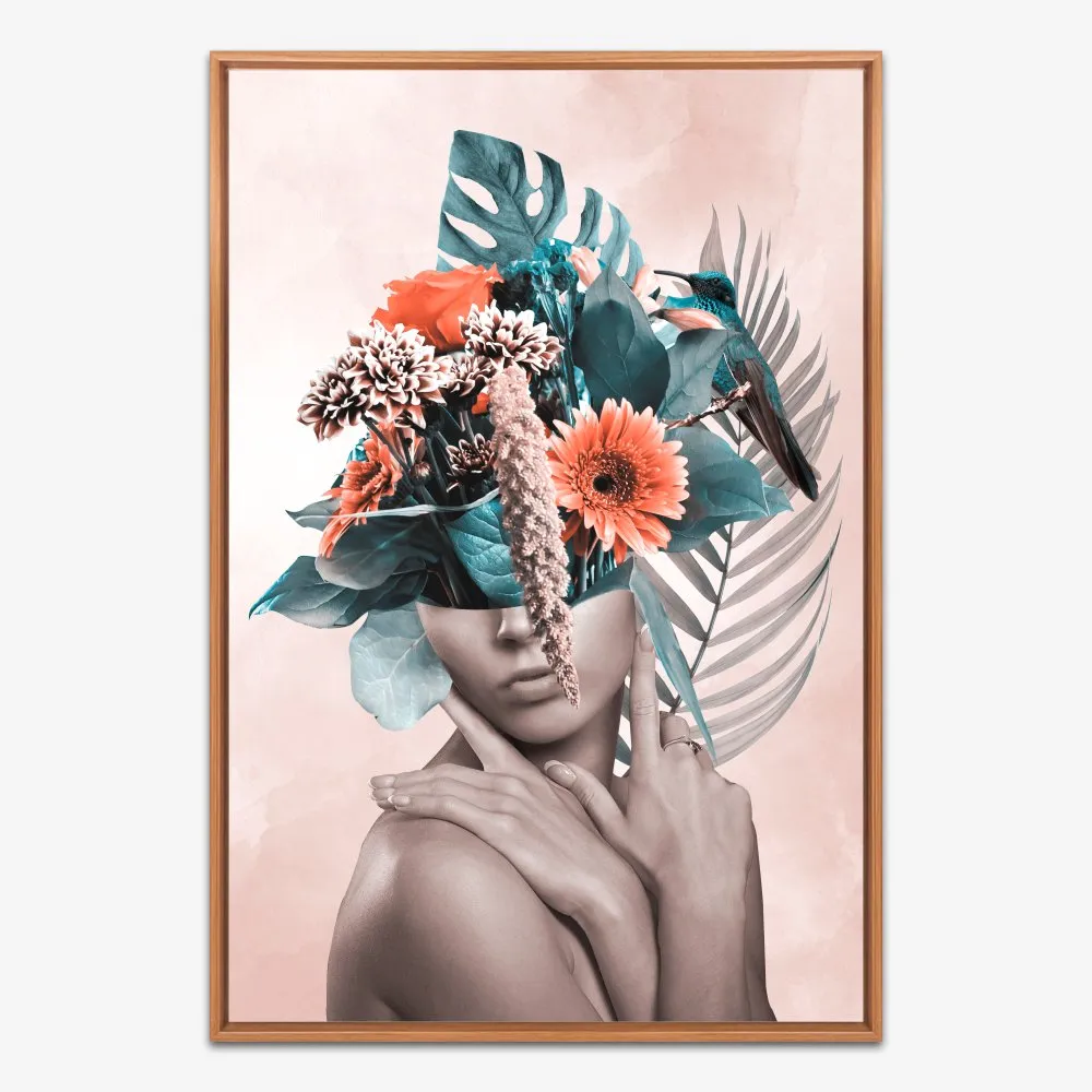 Quadro Colagem Mulher Sensual com Flores por Diego Angelo - Imagem 6