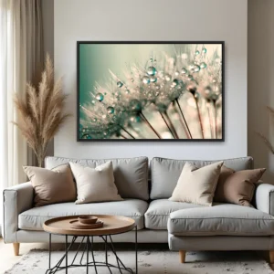 Quadro Dente de Leão Orvalho Verde
