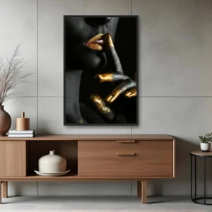 Quadro Mulher Afro The Silence