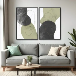 Quadro Texturas Elegantes por Gabriel Mauro kit duas telas