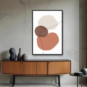 Quadro Abstrato Formas e Linha 2 por Ale Gazola