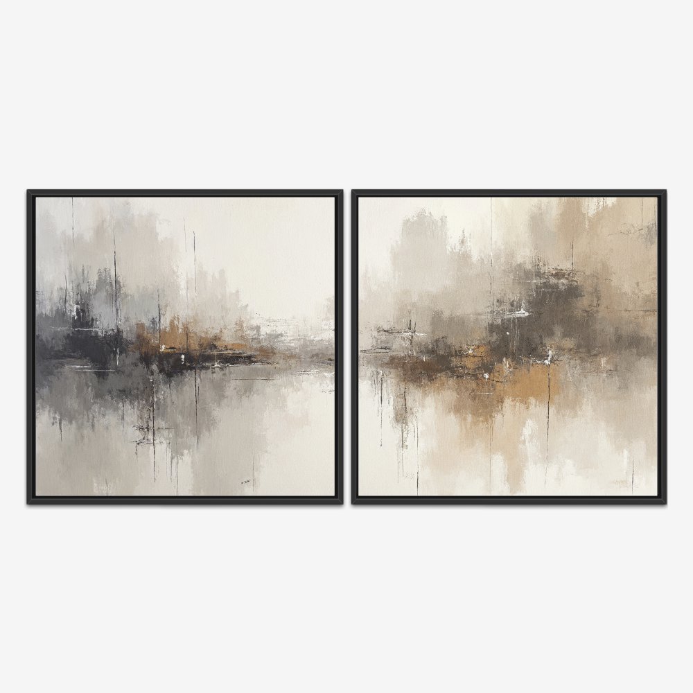 Quadro Abstrato Moderno 1 kit duas telas - Imagem 3