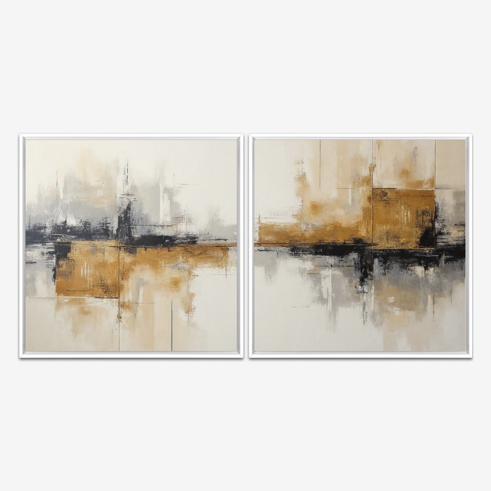 Quadro Abstrato Moderno 2 kit duas telas - Imagem 4