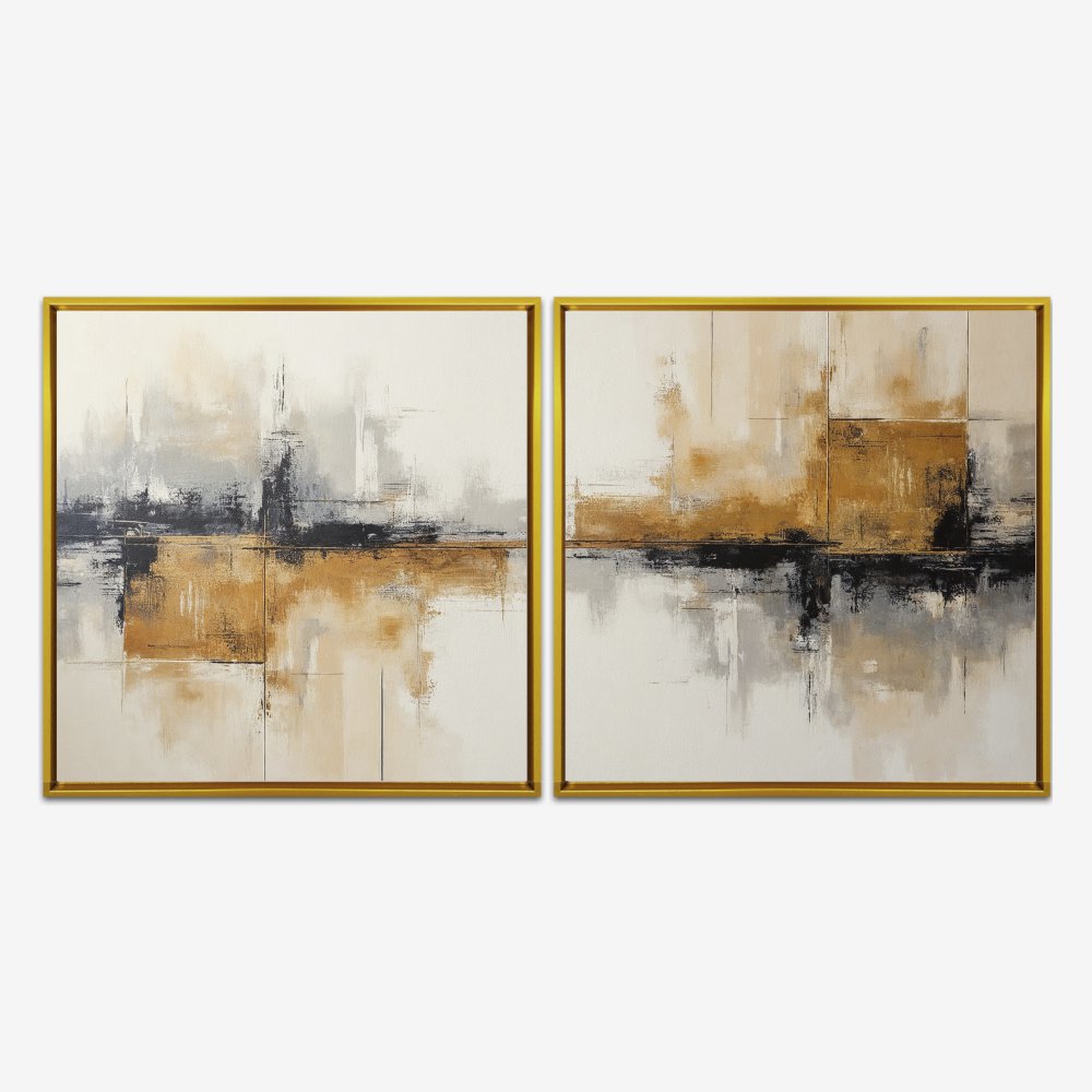 Quadro Abstrato Moderno 2 kit duas telas - Imagem 7